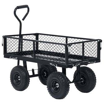 Tuinwagen 250 kg zwart 6