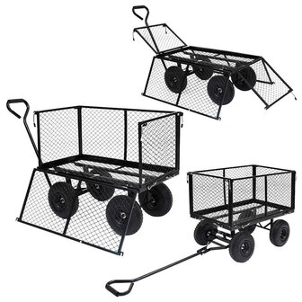 Tuinwagen 350 kg zwart 7