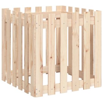 Plantenbak met hekontwerp 60x60x60 cm massief grenenhout 2