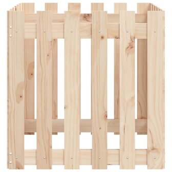 Plantenbak met hekontwerp 60x60x60 cm massief grenenhout 6
