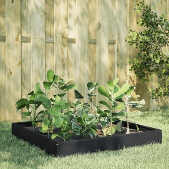 Plantenbak verhoogd 100x100x26 cm staal zwart 1