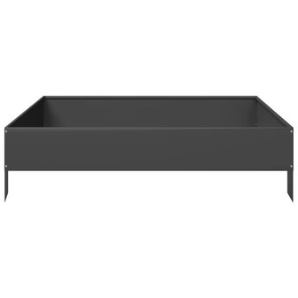 Plantenbak verhoogd 100x100x26 cm staal zwart 4