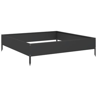 Plantenbak verhoogd 100x100x26 cm staal zwart 6