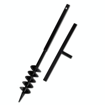 Grondboor 100 mm met 5 m verlengstuk Staal 6