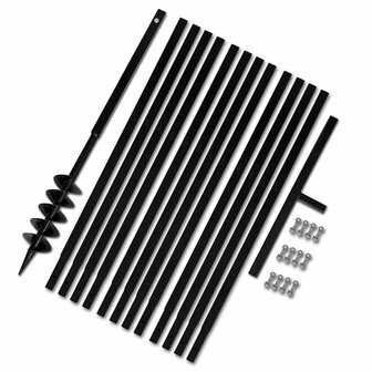 Grondboor 100 mm met 13 m verlengstuk Staal 2