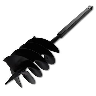 Grondboor met handvat 200 mm en verlengstukken 9 m (staal) 5