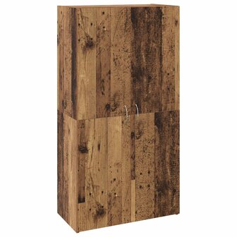 Kantoorkast Oud hout 60 x 32 x 115 cm Bewerkt hout 2