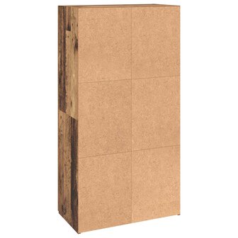 Kantoorkast Oud hout 60 x 32 x 115 cm Bewerkt hout 8