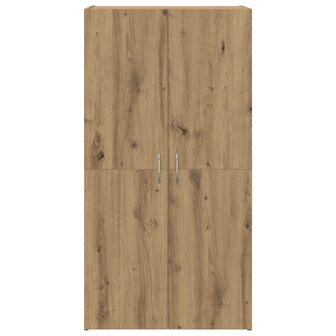 Kantoorkast Artisanaal eiken 60 x 32 x 115 cm Bewerkt hout 6