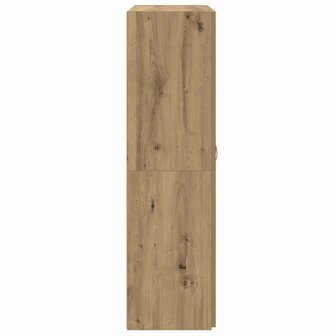 Kantoorkast Artisanaal eiken 60 x 32 x 115 cm Bewerkt hout 7