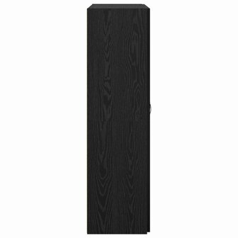Kantoorkast Zwart eiken 60 x 32 x 115 cm Bewerkt hout 7
