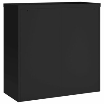Archiefkast 90x40x90 cm staal zwart 6