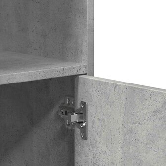 Rolkast 55x40x91 cm bewerkt hout betongrijs 8
