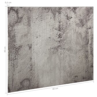Magneetbord wandmontage 40x40 cm glas 7