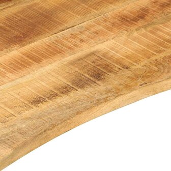 Bureaublad met ronding 100x50x2,5 cm massief ruw mangohout 7
