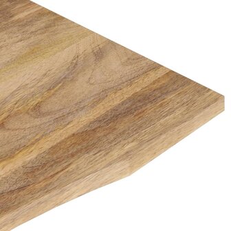 Bureaublad met ronding 140x50x2,5 cm massief ruw mangohout 7