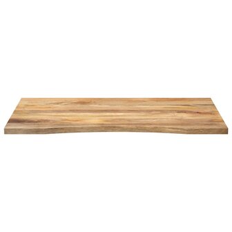 Bureaublad met ronding 110x80x2,5 cm massief ruw mangohout 3