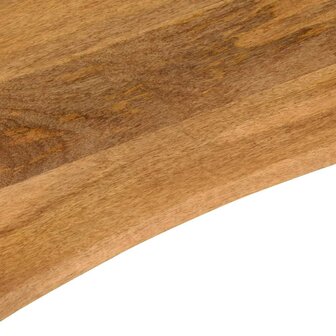 Bureaublad met ronding 110x50x2,5 cm massief ruw mangohout 7