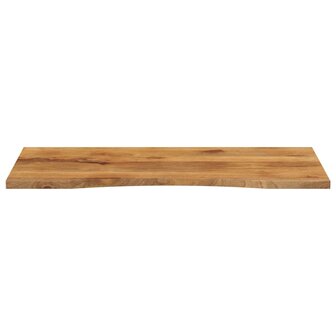 Bureaublad met ronding 110x60x2,5 cm massief ruw mangohout 3