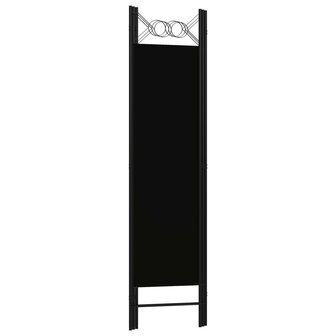 Kamerscherm met 3 panelen 120x180 cm zwart 4