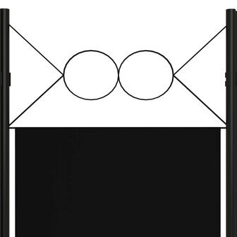 Kamerscherm met 3 panelen 120x180 cm zwart 5