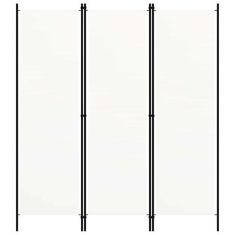 Kamerscherm met 3 panelen 150x180 cm wit 1