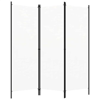 Kamerscherm met 3 panelen 150x180 cm wit 2