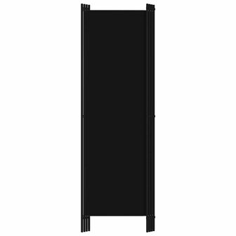 Kamerscherm met 4 panelen 200x180 cm zwart   4