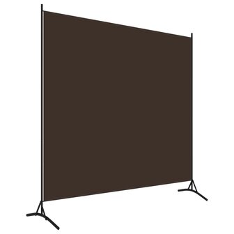 Kamerscherm met 1 paneel 175x180 cm bruin 2