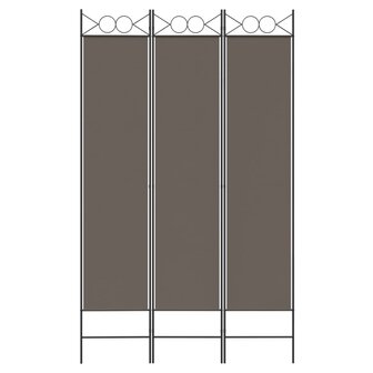  Kamerscherm met 3 panelen 120x220 cm stof antracietkleurig 3