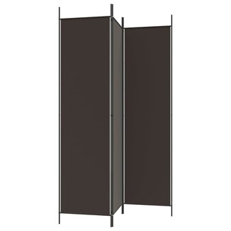  Kamerscherm met 3 panelen 150x200 cm stof bruin 5