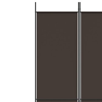 Kamerscherm met 3 panelen 150x220 cm stof bruin 7