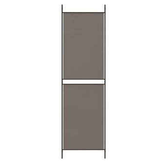 Kamerscherm met 3 panelen 150x220 cm stof antracietkleurig 6