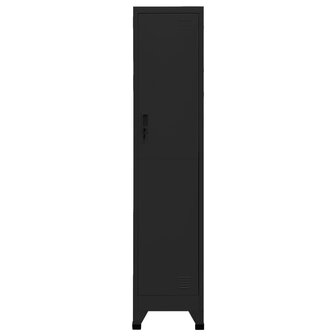 Lockerkast 38x45x180 cm staal zwart 3