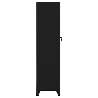Lockerkast 38x45x180 cm staal zwart 4