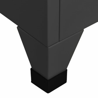 Lockerkast 38x45x180 cm staal antracietkleurig 6