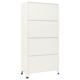 Lockerkast 90x45x180 cm staal grijs en blauw 4