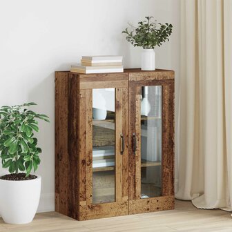 Opbergkast Wandgemonteerd Oudhout 69,5 x 34 x 90 cm 1
