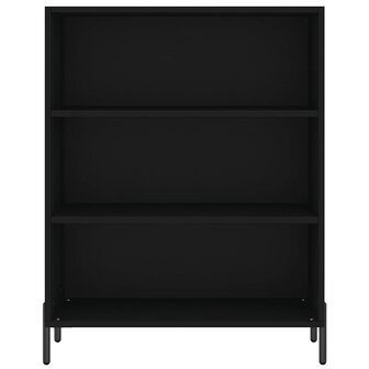 Schappenkast 69,5x32,5x90 cm bewerkt hout zwart 4