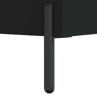 Schappenkast 69,5x32,5x90 cm bewerkt hout zwart 7