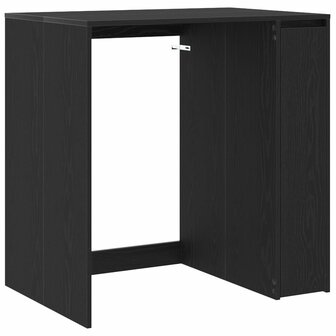 Wasmachinekast Zwart Eiken 87 x 60 x 89 cm Bewerkt hout 2