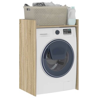 Wasmachinekast met opslag Sonoma 67,5 x 48 x 97 cm Bewerkt hout 3
