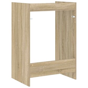 Wasmachinekast met opslag Sonoma 67,5 x 48 x 97 cm Bewerkt hout 7