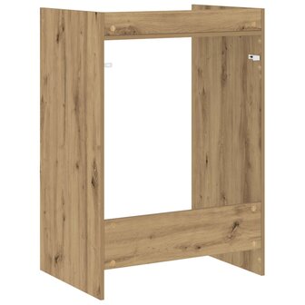 Wasmachinekast met opslag Ambachtelijk eiken 67,5 x 48 x 97 cm 7