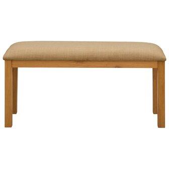 Eetbank 95 x 32 x 45 cm Massief Eikenhout Beige 3
