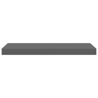 Wandschap zwevend 60x23,5x3,8 cm MDF hoogglans grijs 6