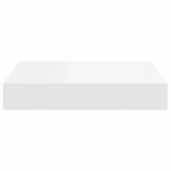 Wandschap zwevend 23x23,5x3,8 cm MDF wit 7
