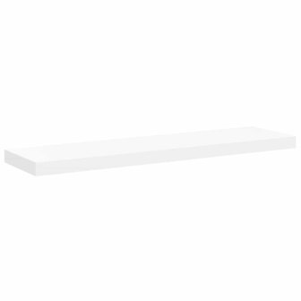Wandschap zwevend 90x23,5x3,8 cm MDF wit 2