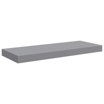 Wandschap zwevend 60x23,5x3,8 cm MDF grijs 2