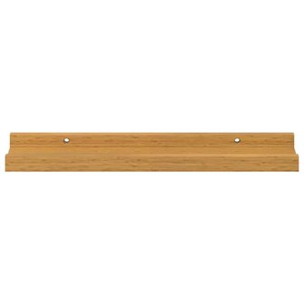Wandplank Muurmontage 2 pcs Beige 40 x 9 x 3 cm Bewerkt hout 7